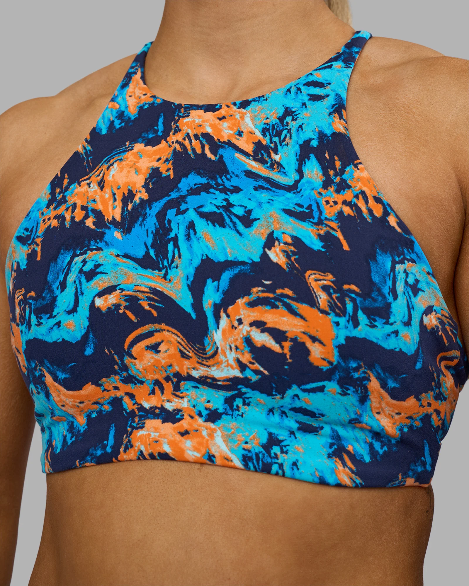 AMRAP High Neck Sports Bra - React Print 4 AMRAP High Neck Sports Bra - React Print
