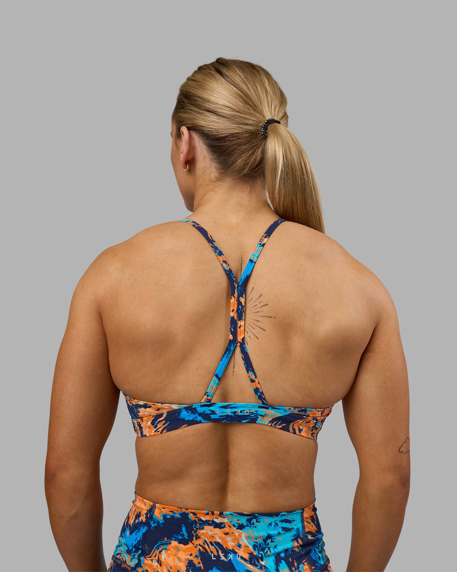 AMRAP High Neck Sports Bra - React Print 6 AMRAP High Neck Sports Bra - React Print