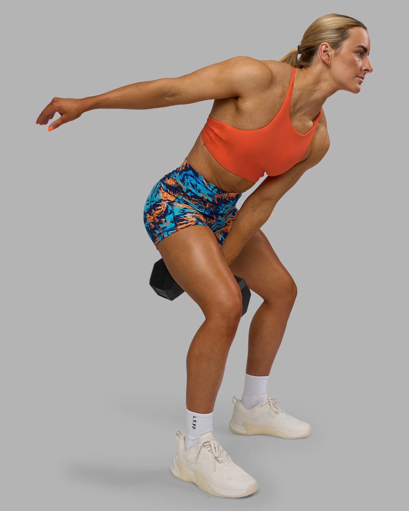 AMRAP High Neck Sports Bra - Ultra Orange 7 AMRAP High Neck Sports Bra - Ultra Orange