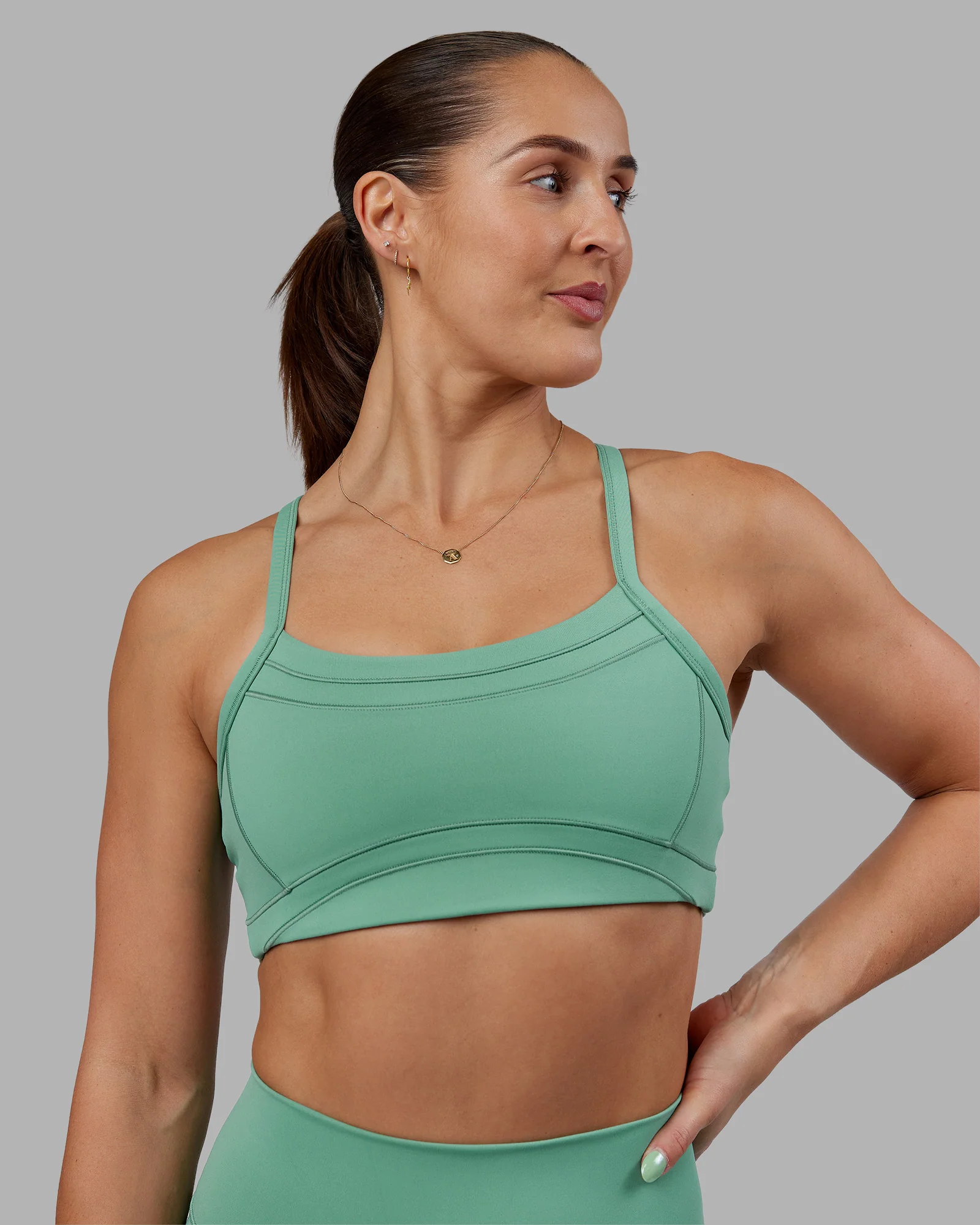 Abs Ignite Sports Bra - Matcha Green