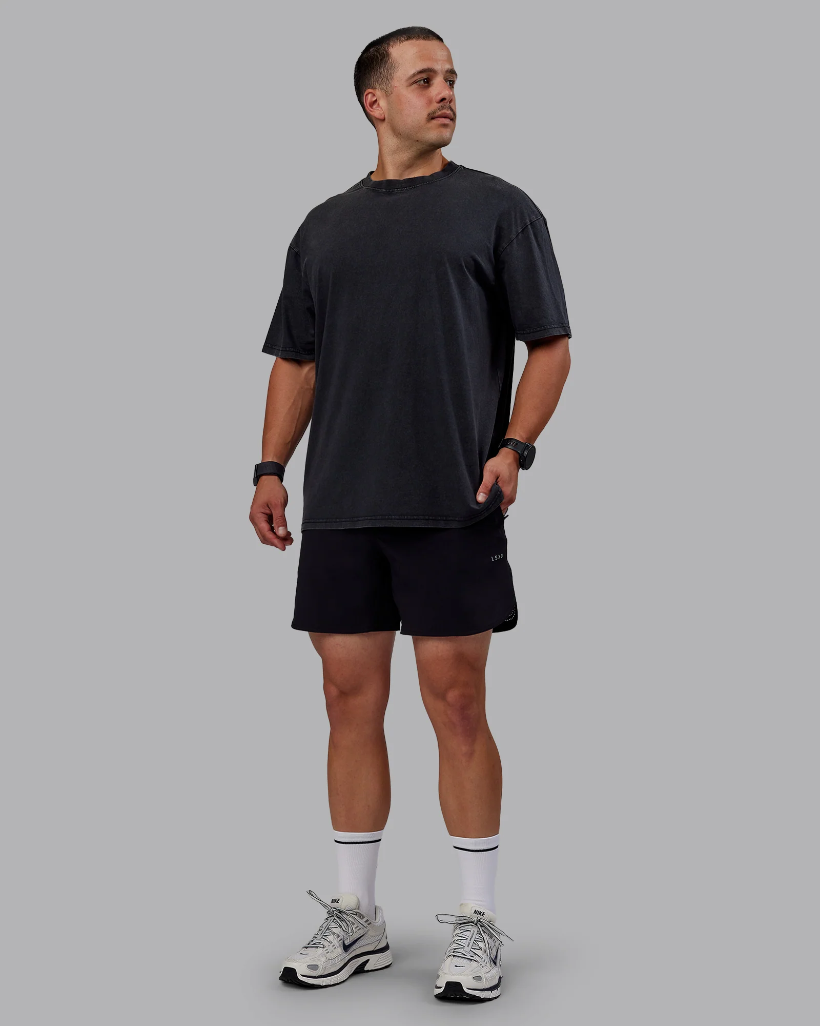 Lift 6" Short - Black-Purple Swirl