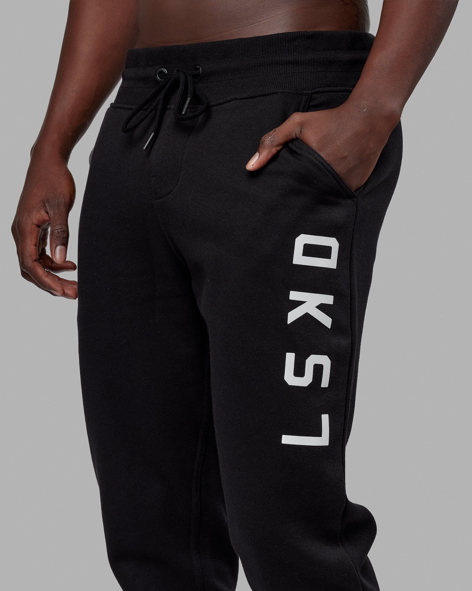 Structure Trackpant - Black-White 6 Structure Trackpant - Black-White