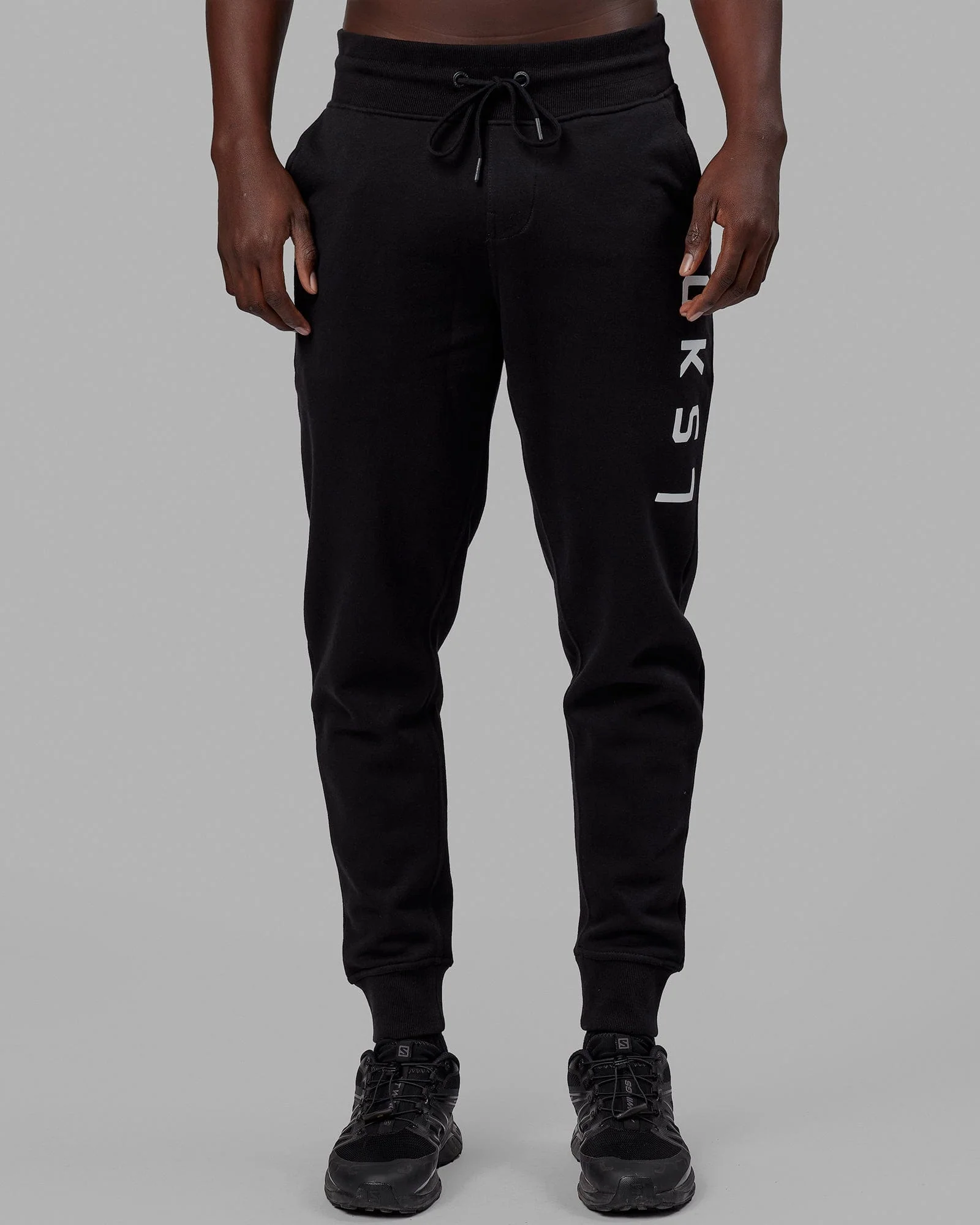 Structure Trackpant - Black-White 8 Structure Trackpant - Black-White
