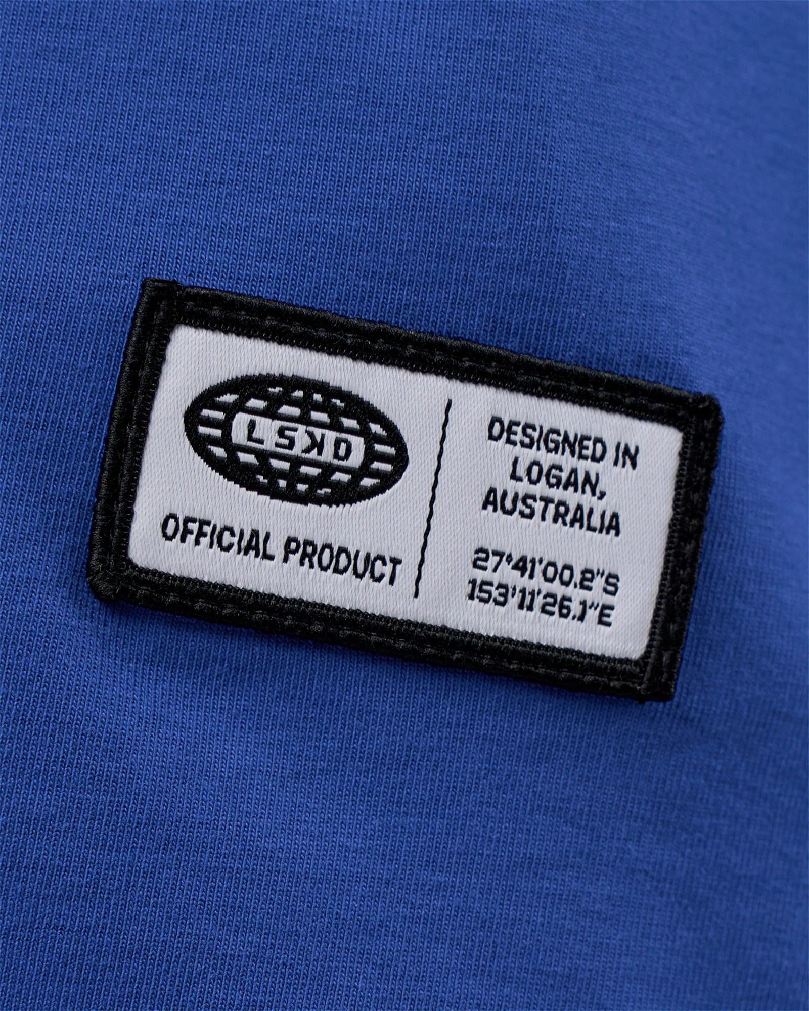 Grid FLXCotton Oversized Tee - Power Cobalt-White