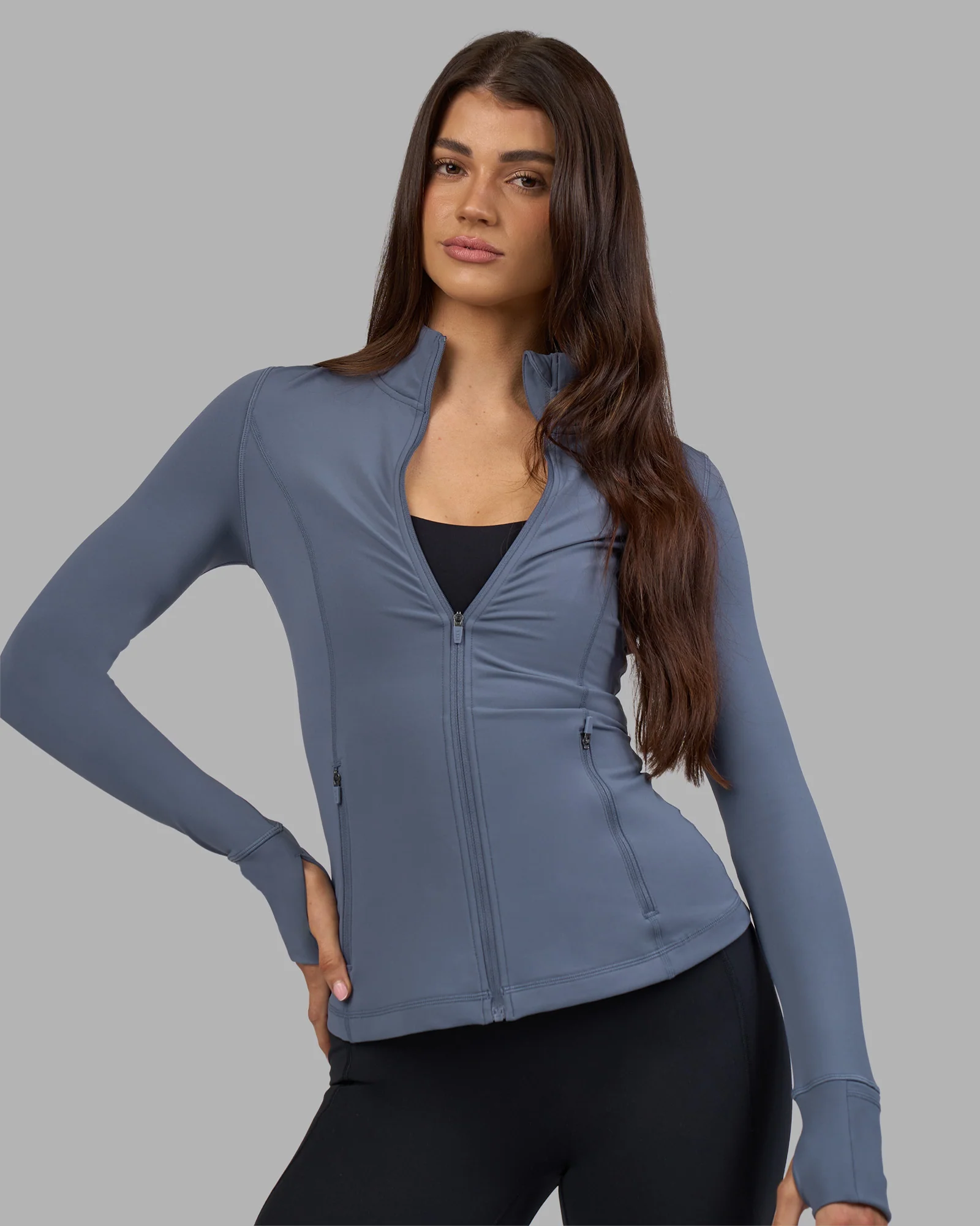 Stride Zip Through Jacket - Night Shadow