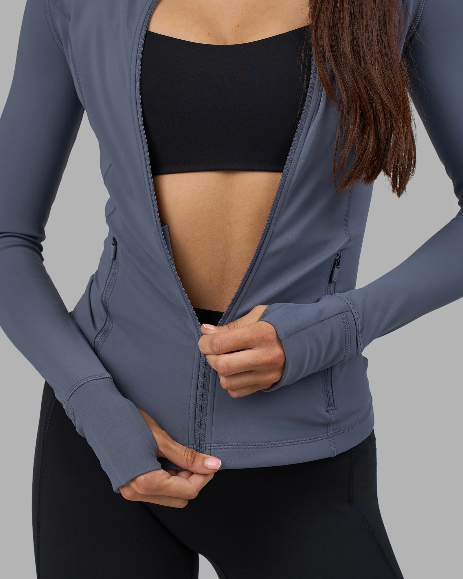 Stride Zip Through Jacket - Night Shadow