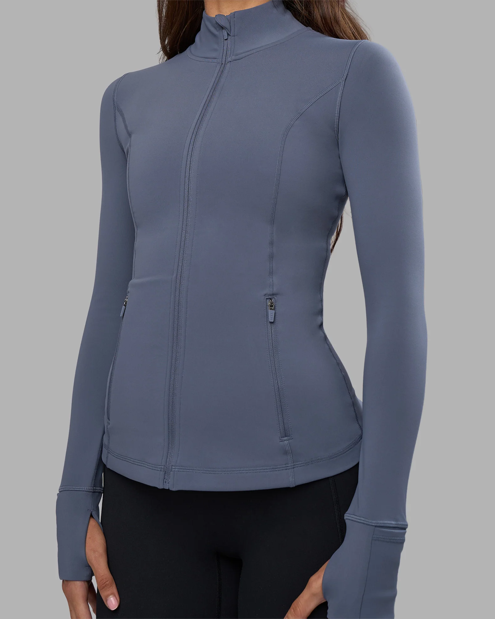 Stride Zip Through Jacket - Night Shadow