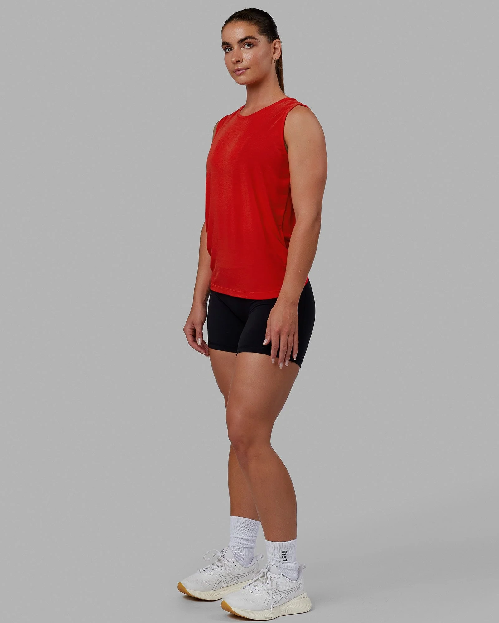 Swivel Open Back Tank - Infrared 3 Swivel Open Back Tank - Infrared