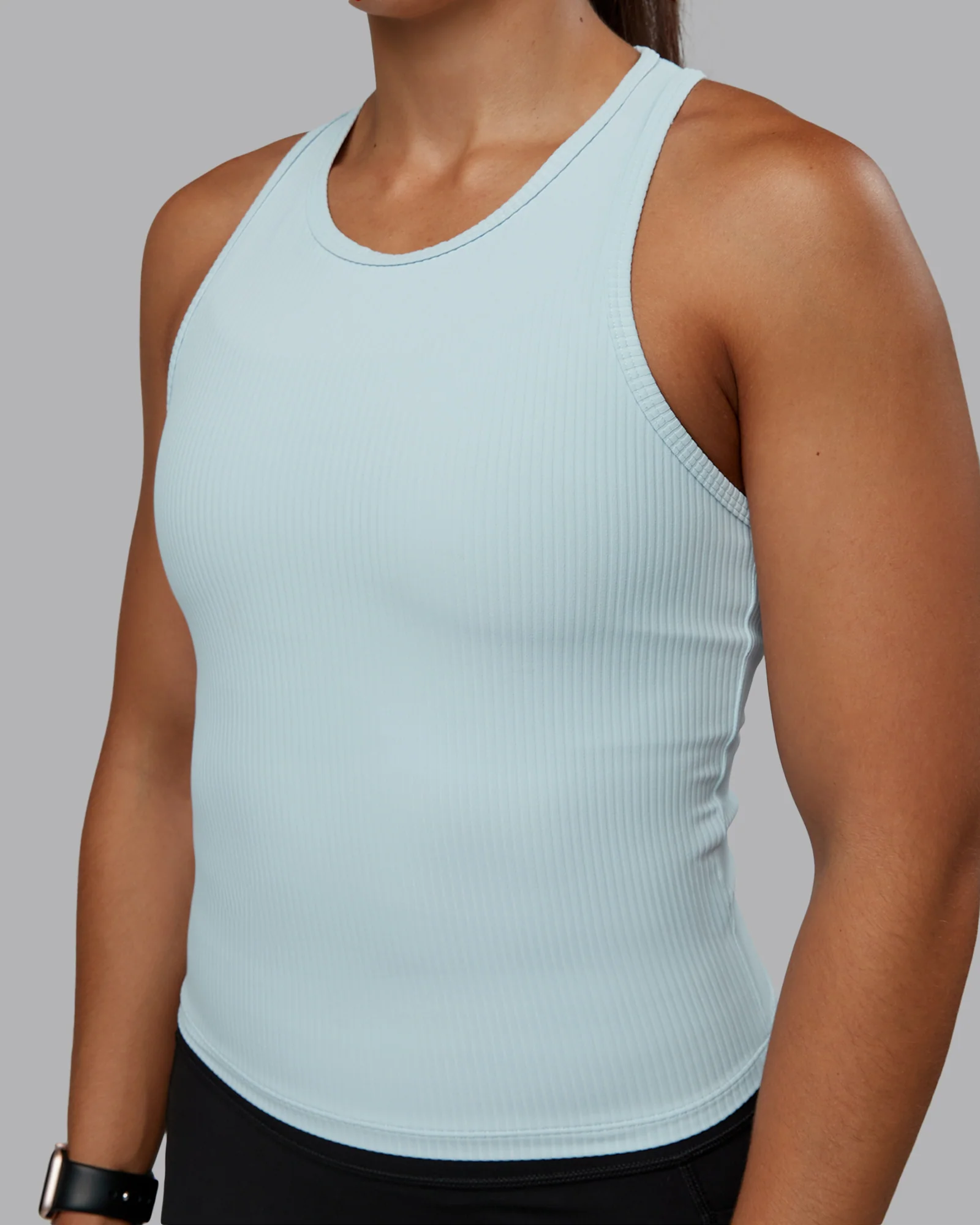 Push High Neck Ribbed Tank - Skyride 4 Push High Neck Ribbed Tank - Skyride