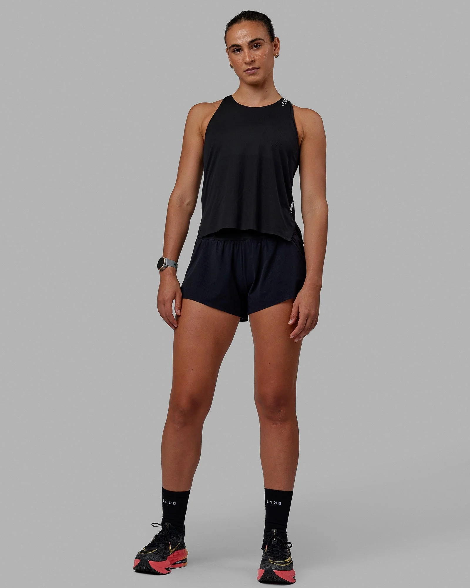 Race Day Performance Tank - Black-White 8 Race Day Performance Tank - Black-White