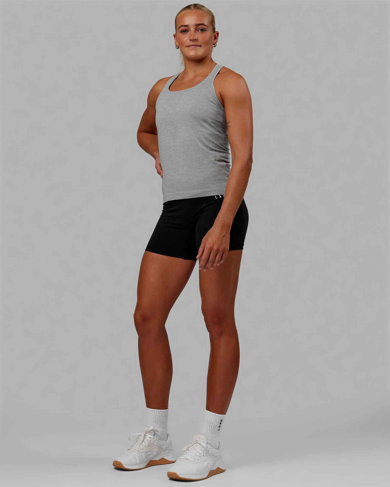 AeroFLX+ Seamless Tank - Light Grey Marl 8 AeroFLX+ Seamless Tank - Light Grey Marl