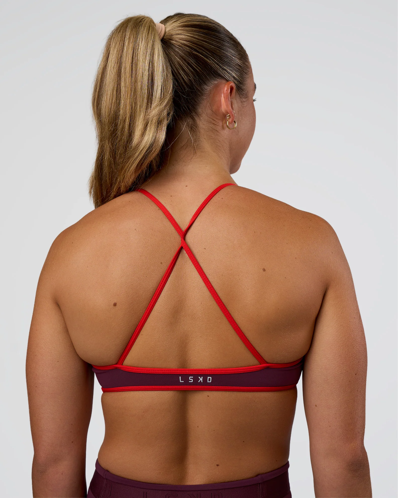 Ambience Sports Bra - Cherry Lacquer-Flame