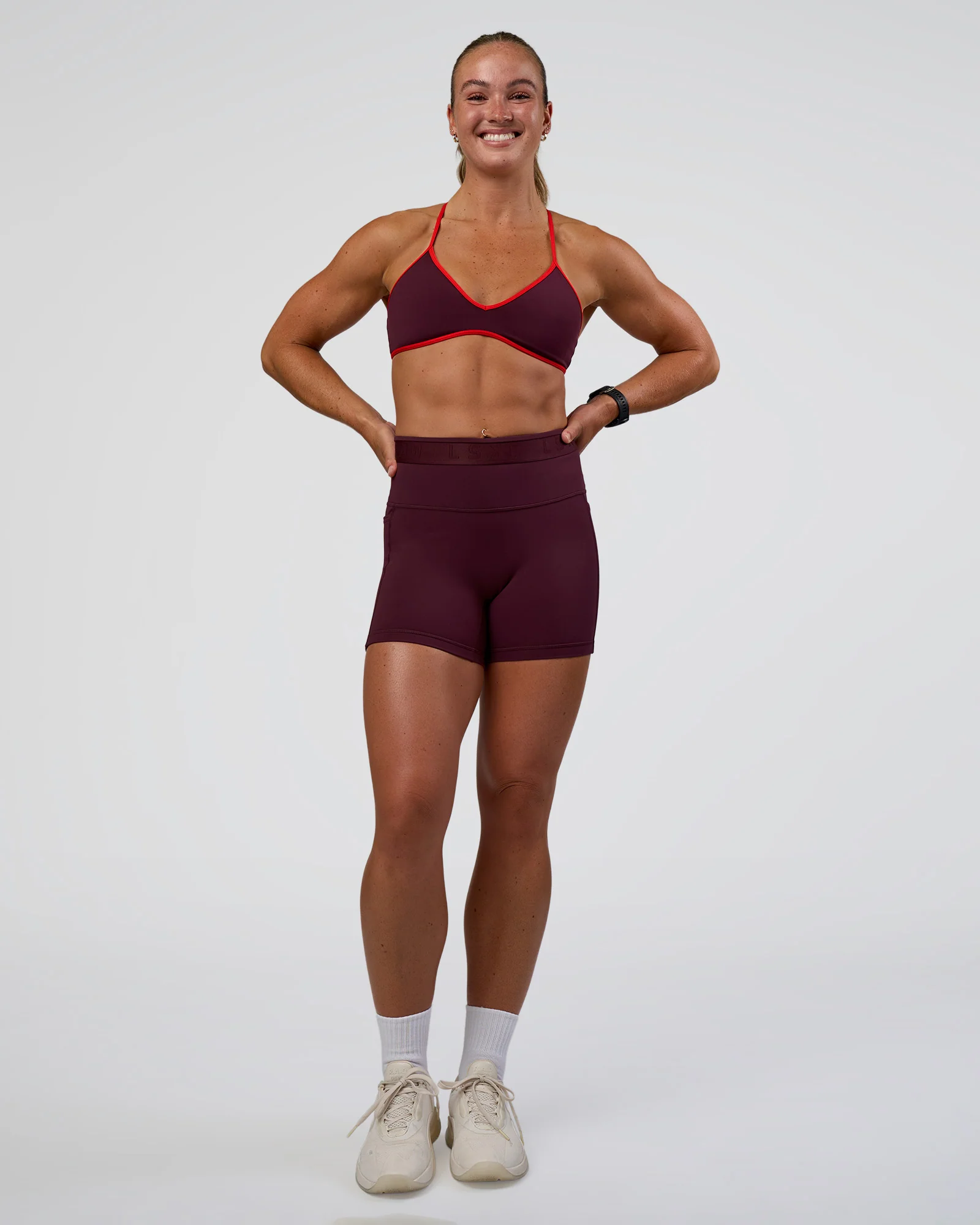 Ambience Sports Bra - Cherry Lacquer-Flame 5 Ambience Sports Bra - Cherry Lacquer-Flame