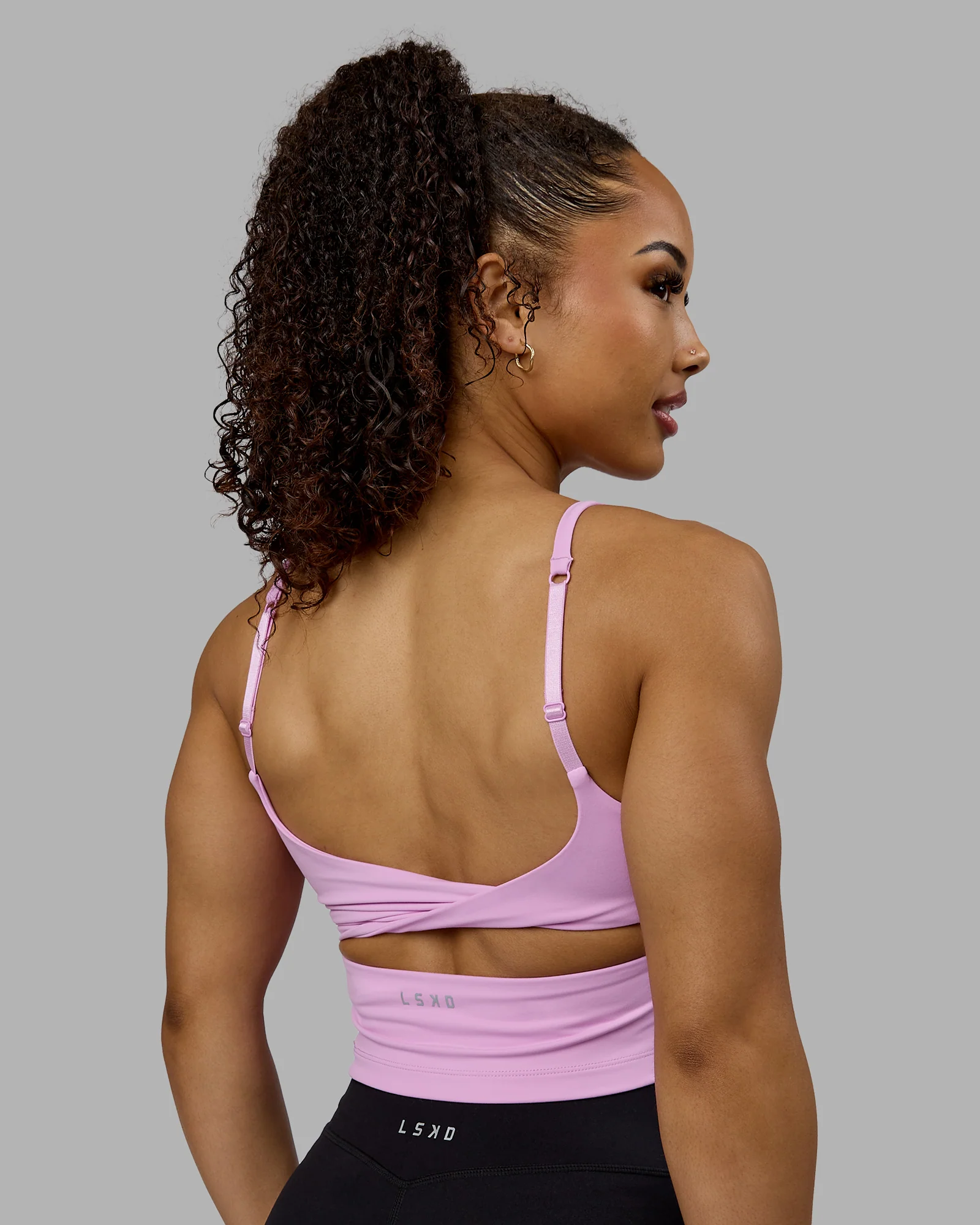 Twist Tank With Shelf Bra - Pastel Orchid 6 Twist Tank With Shelf Bra - Pastel Orchid