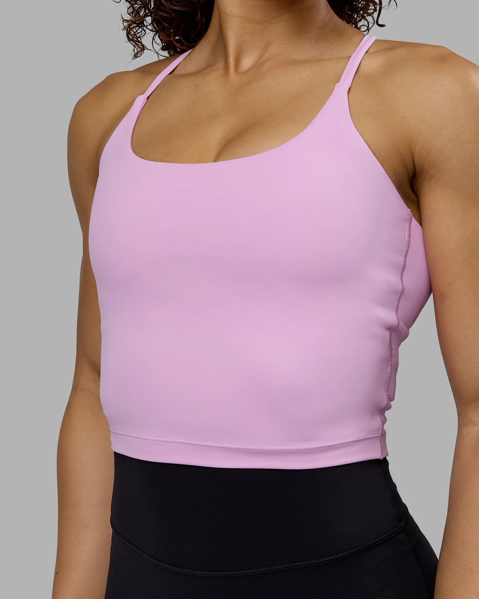 Twist Tank With Shelf Bra - Pastel Orchid 7 Twist Tank With Shelf Bra - Pastel Orchid