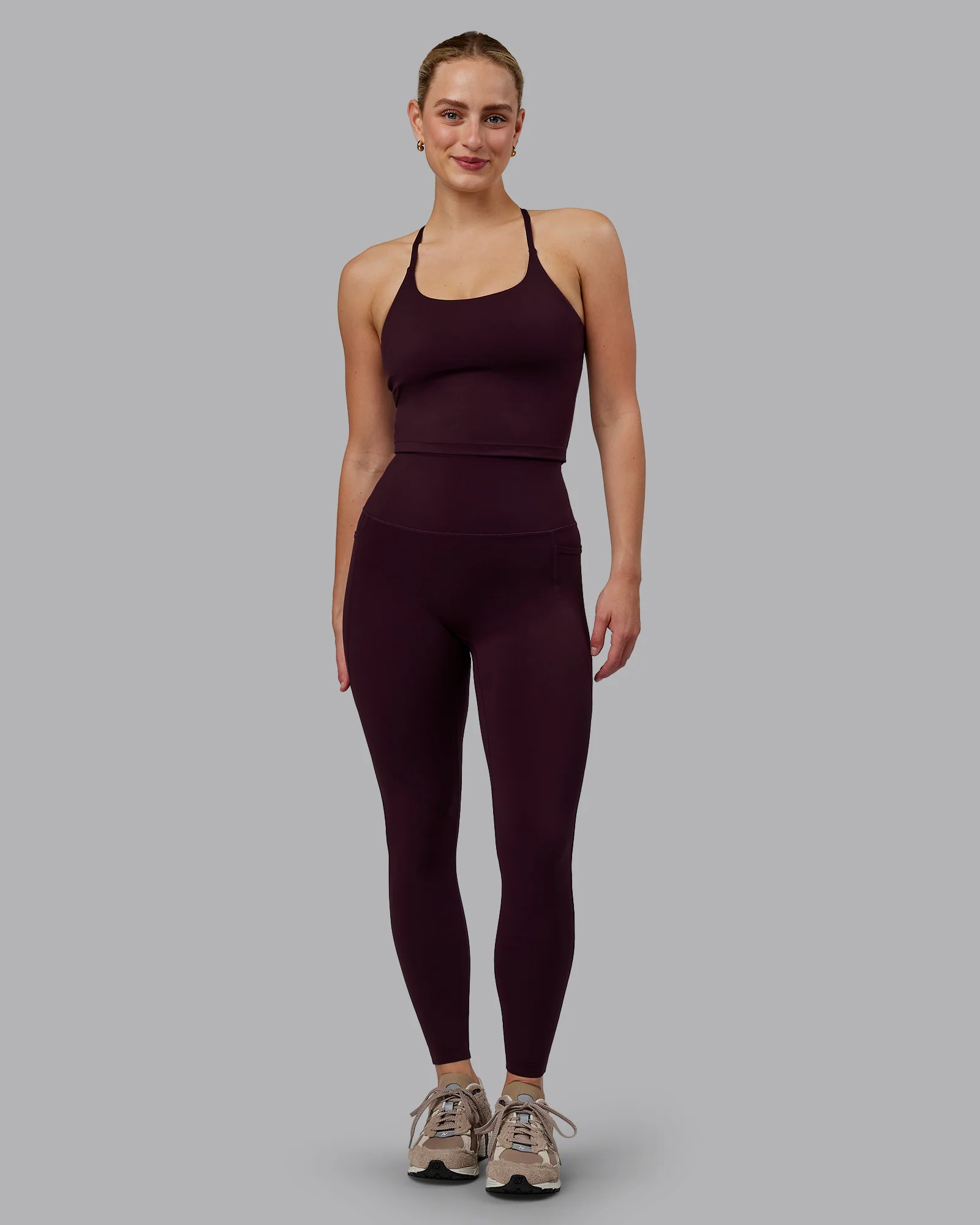 Twist Tank With Shelf Bra - Mulberry 3 Twist Tank With Shelf Bra - Mulberry