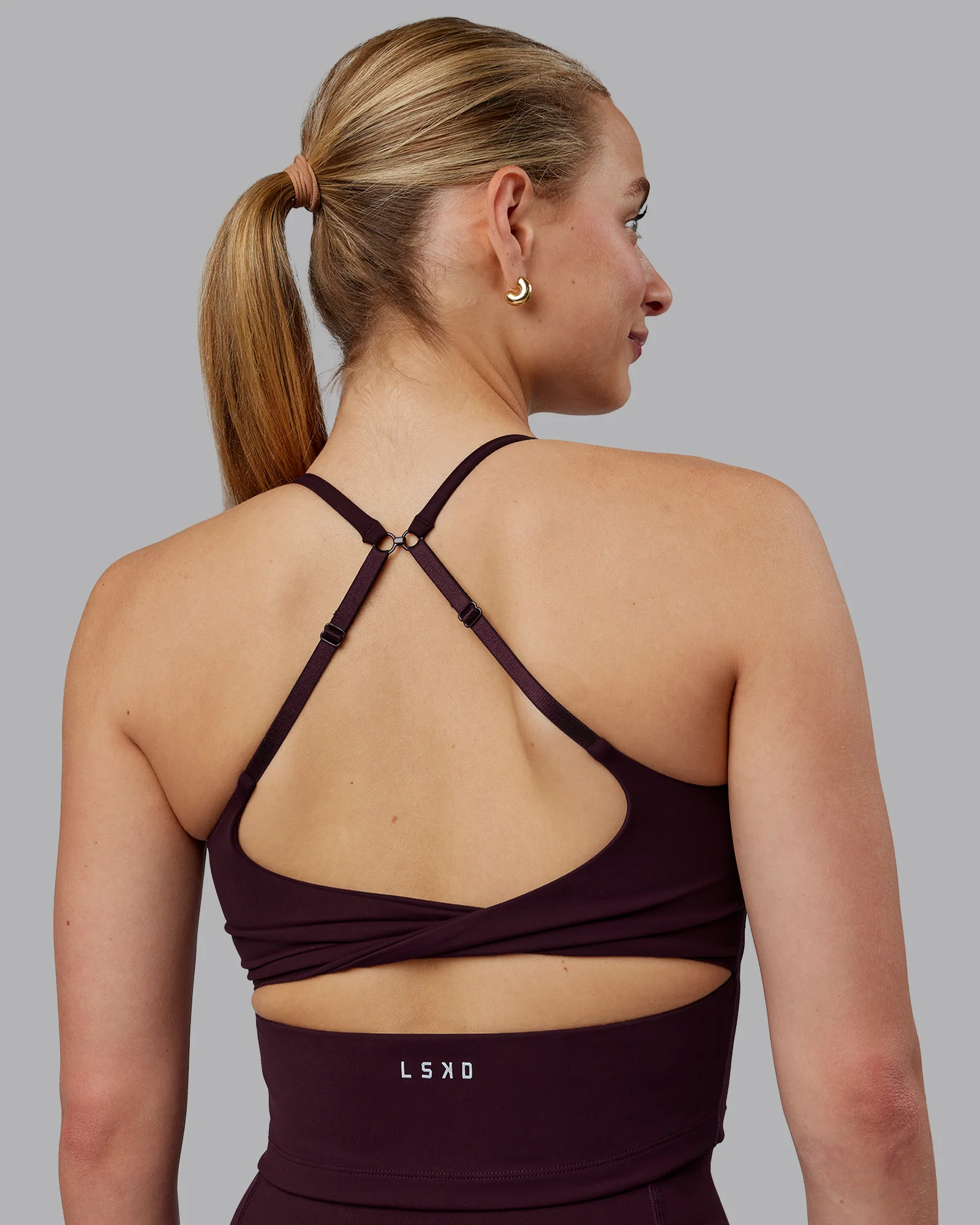 Twist Tank With Shelf Bra - Mulberry 5 Twist Tank With Shelf Bra - Mulberry