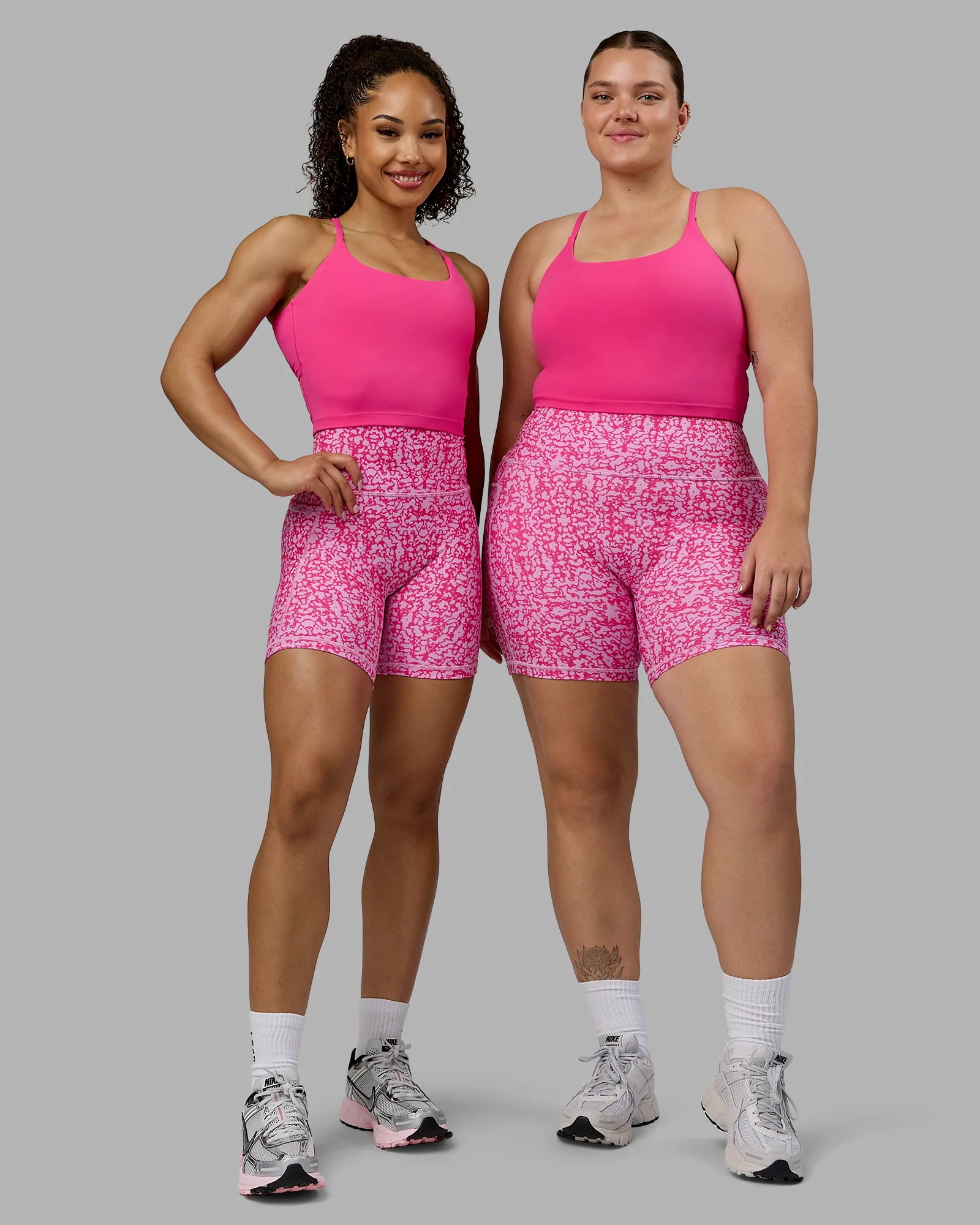 Twist Tank With Shelf Bra - Ultra Pink