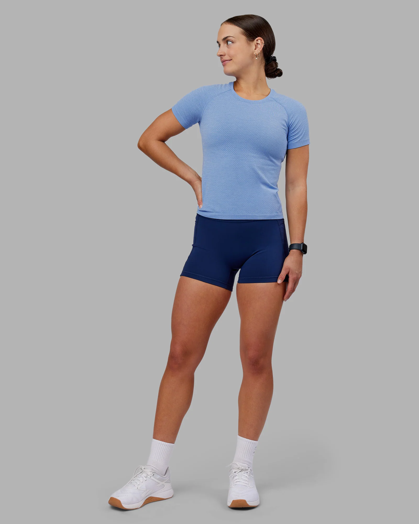 AeroFLX+ Seamless Tee - Cornflower Blue Marl 4 AeroFLX+ Seamless Tee - Cornflower Blue Marl