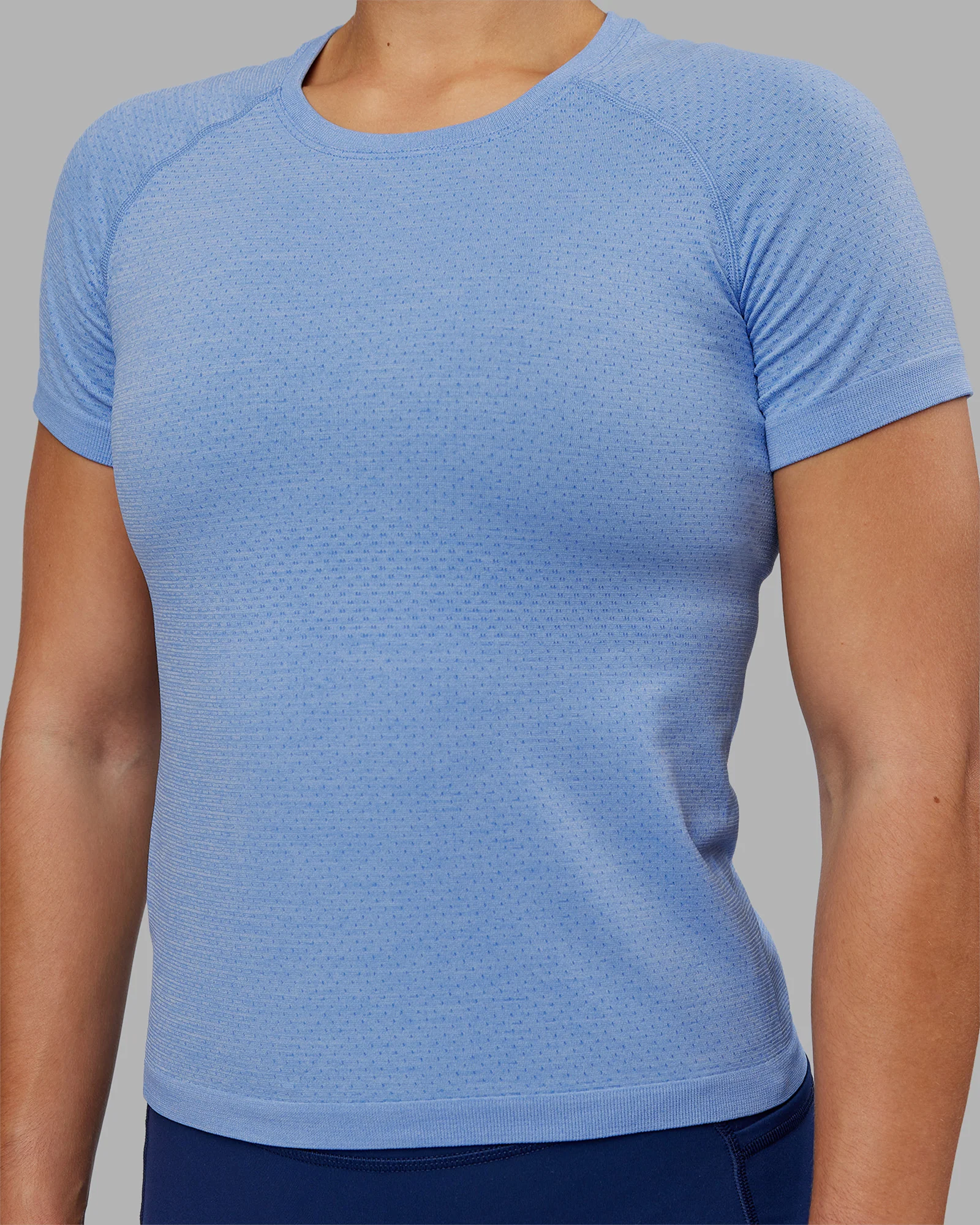 AeroFLX+ Seamless Tee - Cornflower Blue Marl 5 AeroFLX+ Seamless Tee - Cornflower Blue Marl