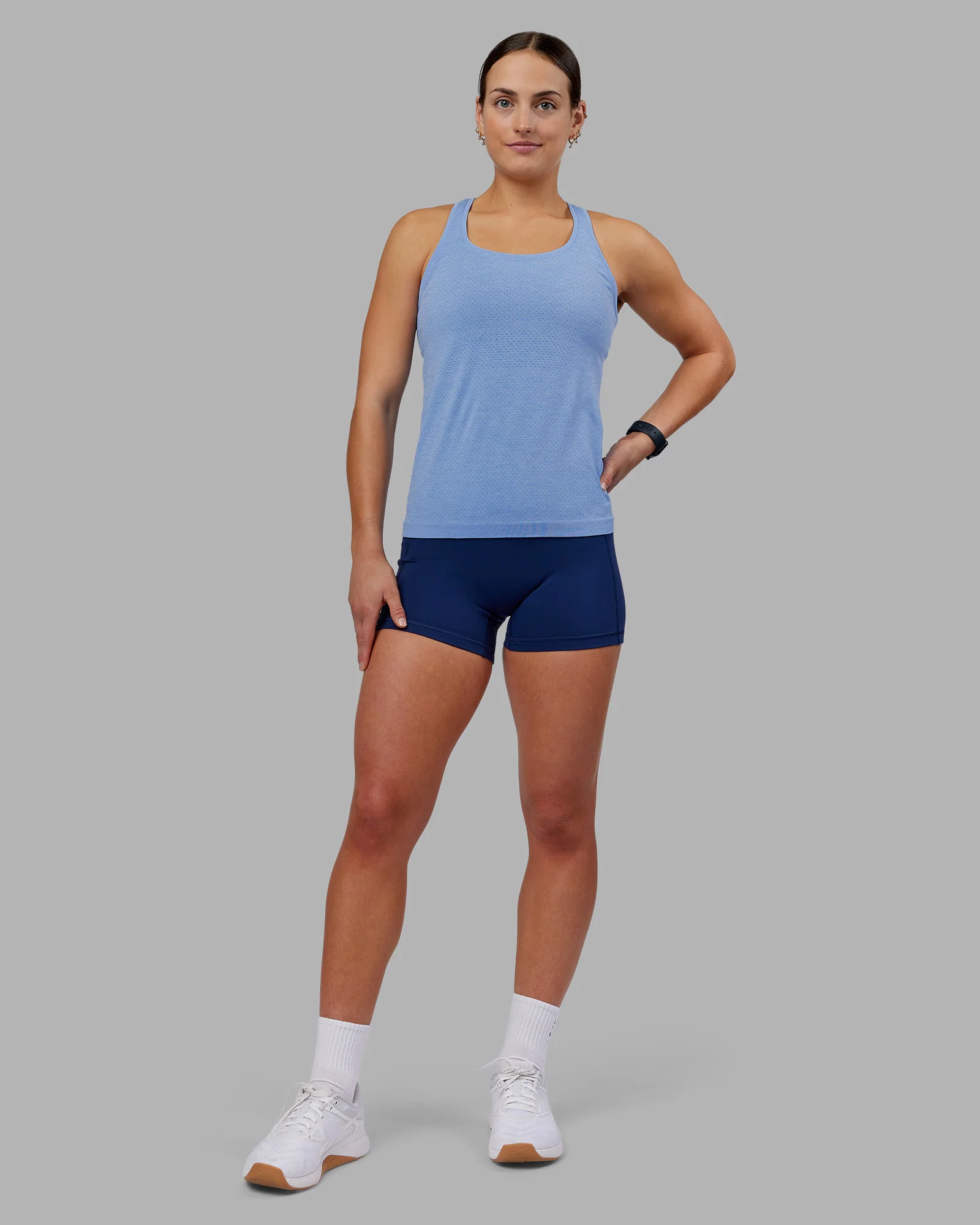 AeroFLX+ Seamless Tank - Cornflower Blue Marl