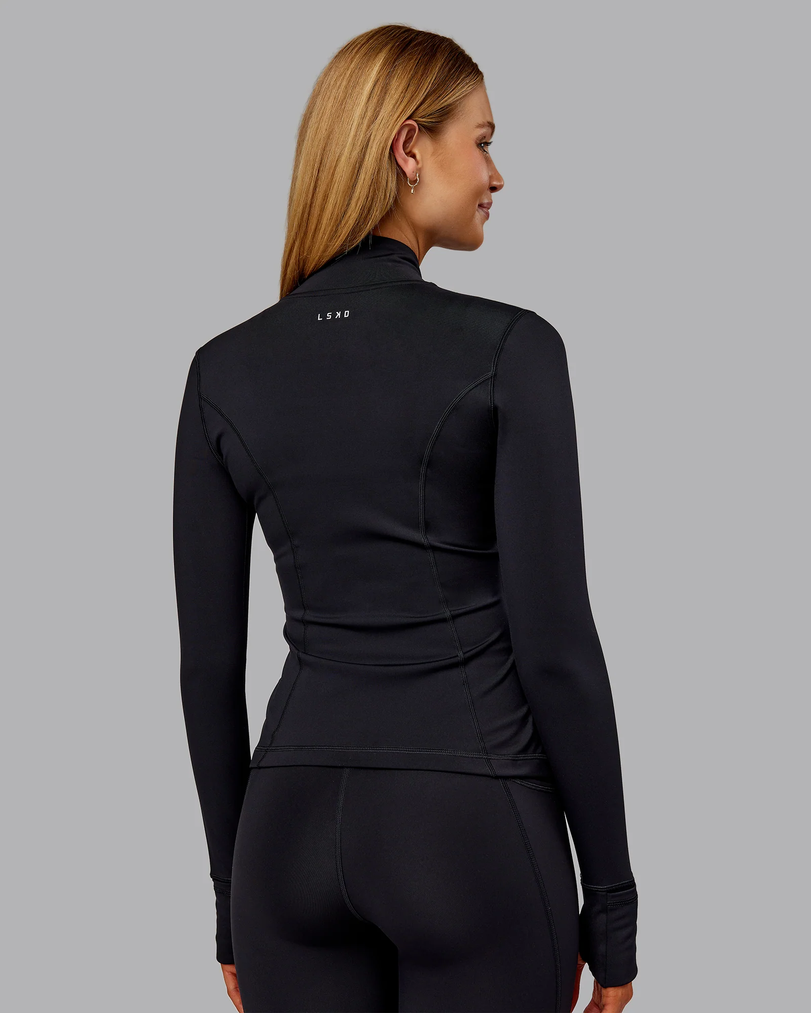 Stride Thermal Zip Through Jacket - Black