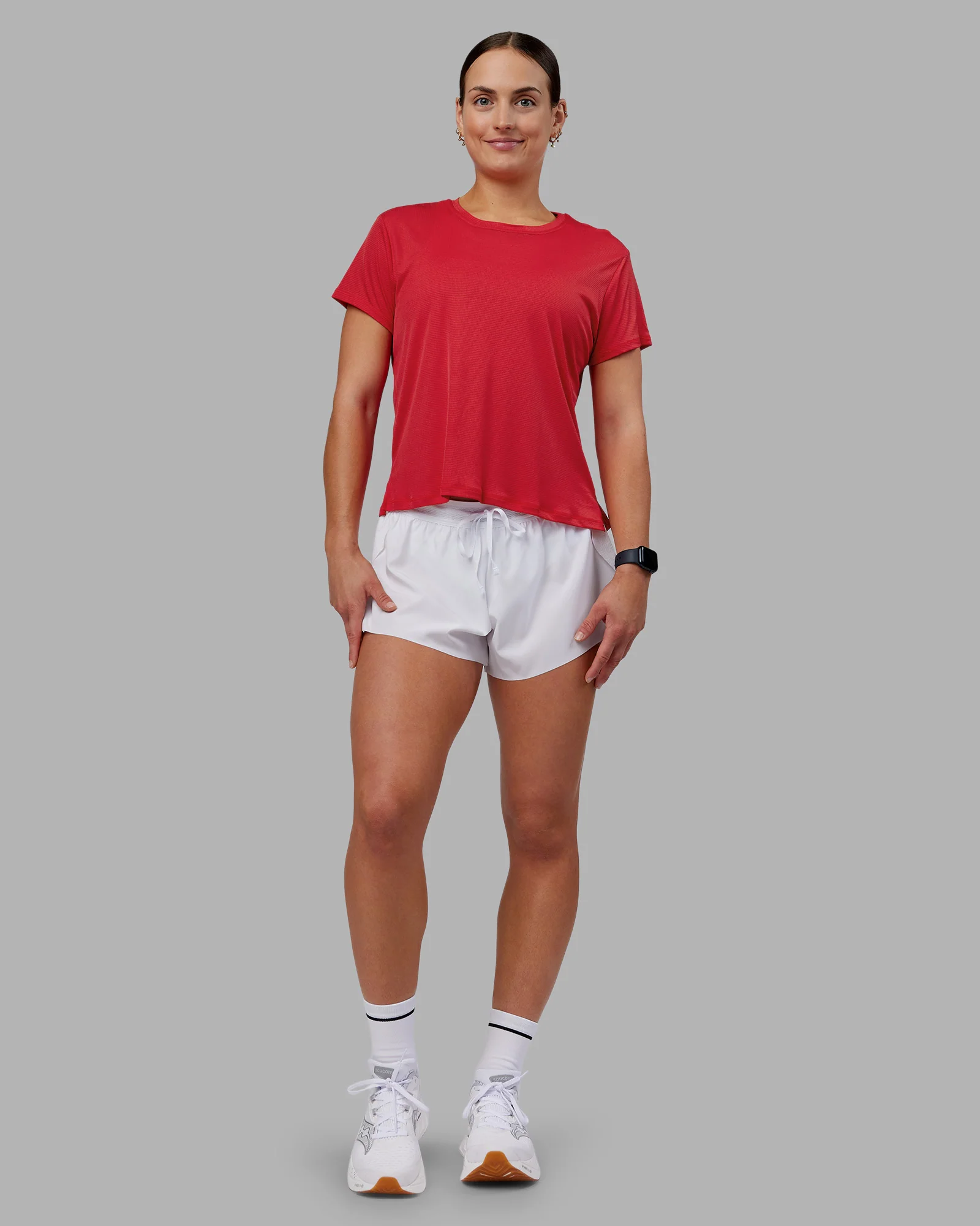 Pace Running Tee 2.0 - Scarlet