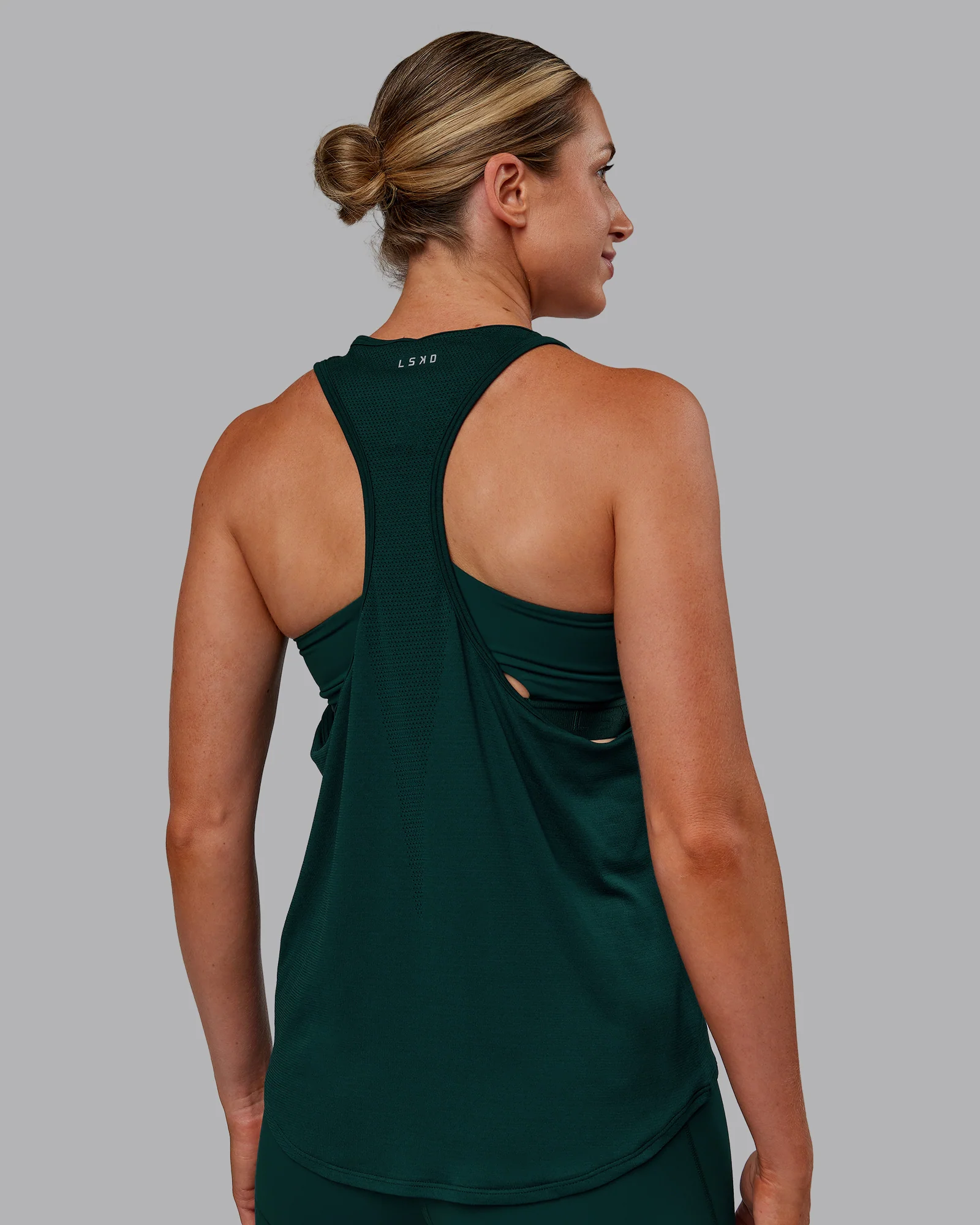AeroFLX+ Drop Armhole Seamless Tank - Dark Moss/Dark Moss